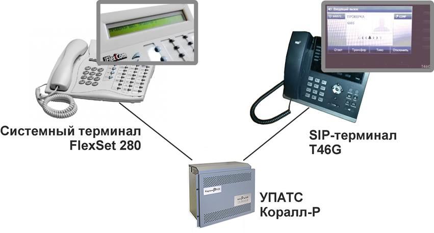 Поддержка кириллических символов SIP терминала T46G при работе с УПАТС Коралл-Р